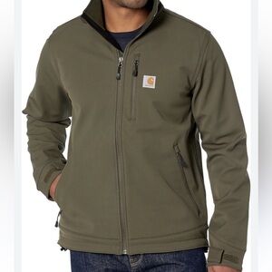 Carhartt Men's Rain Defender Heavyweight Green Jacket Size 4XL Tall